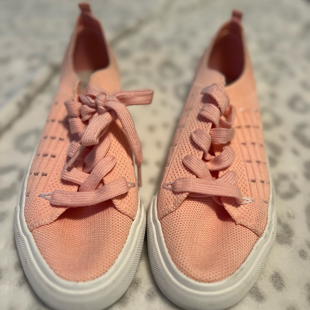 Blowfish Peach Sneakers- size 8